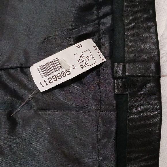 Dakota ⚜️ Vintage Luxury Leather Midi Skirt  10 - Picture 10 of 12